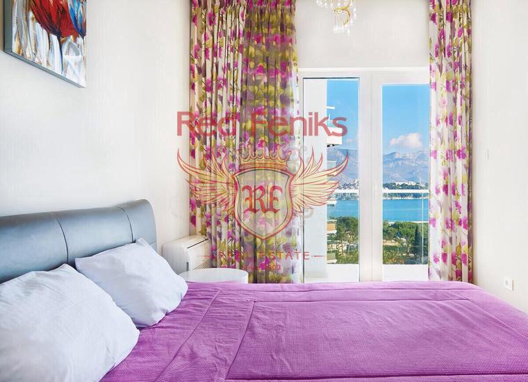 Двухкомнатная квартира в Будве с панорамным видом на море, Квартира в Регион Будва Черногория