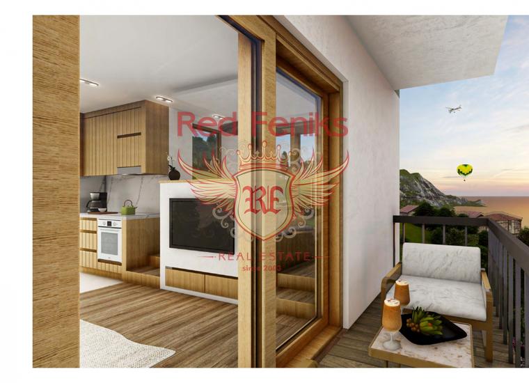 Две спальнями квартира с в новом комплексе, Квартира в Будва Черногория