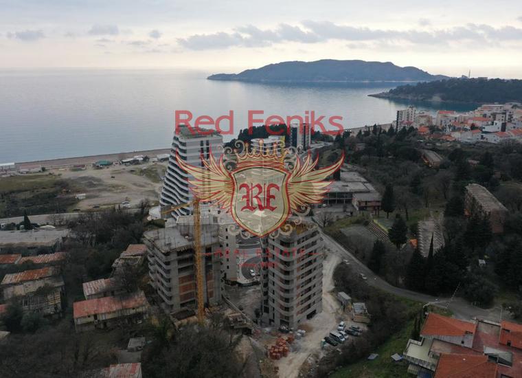 Двухкомнатная квартира в Бечичи с видом на море., Квартира в Регион Будва Черногория