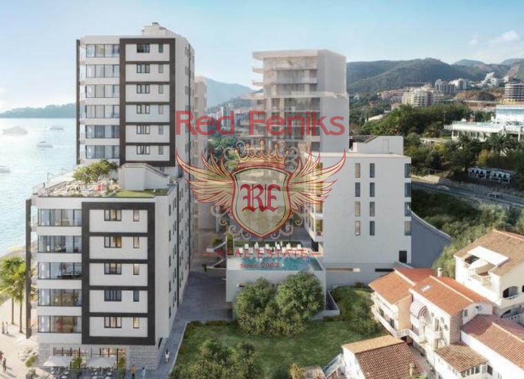 Новый Жилой Комплекс на Первой Линии, Квартира в Регион Будва Черногория