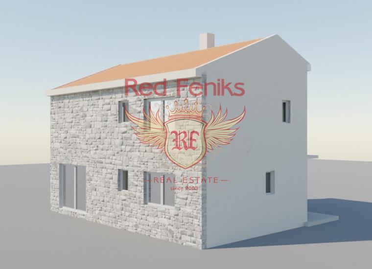 Новый красивый проект средней двухэтажной виллы для 1 семьи в Тивате, Дом в Регион Тиват Черногория