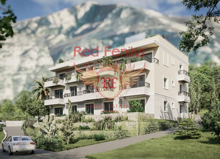 Апартаменты в новом комлексе в Доброте, Квартира в Которский залив Черногория