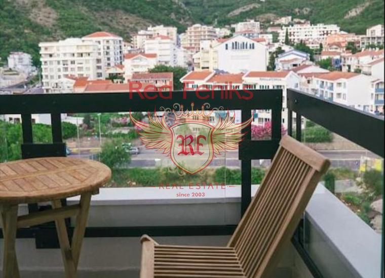 Студия в Бечичи с видом на горы., Квартира в Регион Будва Черногория