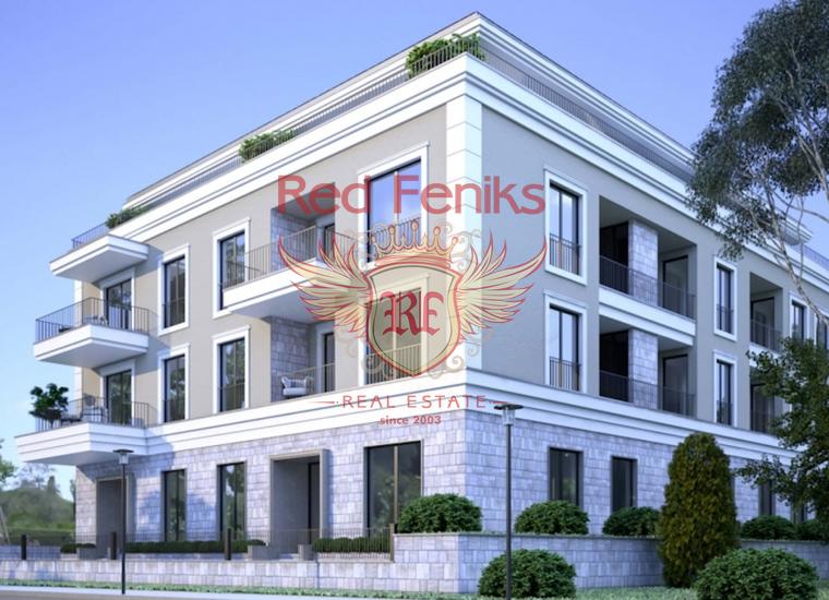 Двухкомнатная квартира в новом комплексе в Тивате, Квартира в Регион Тиват Черногория