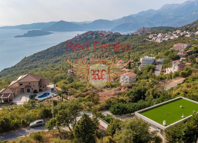 Красивая вилла с панорамным видом на море в Близикучи/Тудоровичи, Вилла в Близикуче Черногория