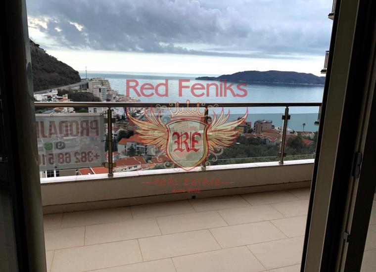 Двухкомнатная квартира с панорамным видом на море в Рафаиловичи, Квартира в Регион Будва Черногория