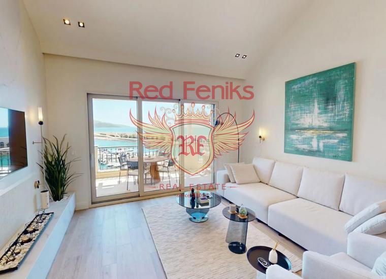 Роскошные апартаменты с двумя спальнями на первой линии | Marina Village, Квартира в Жанице Черногория